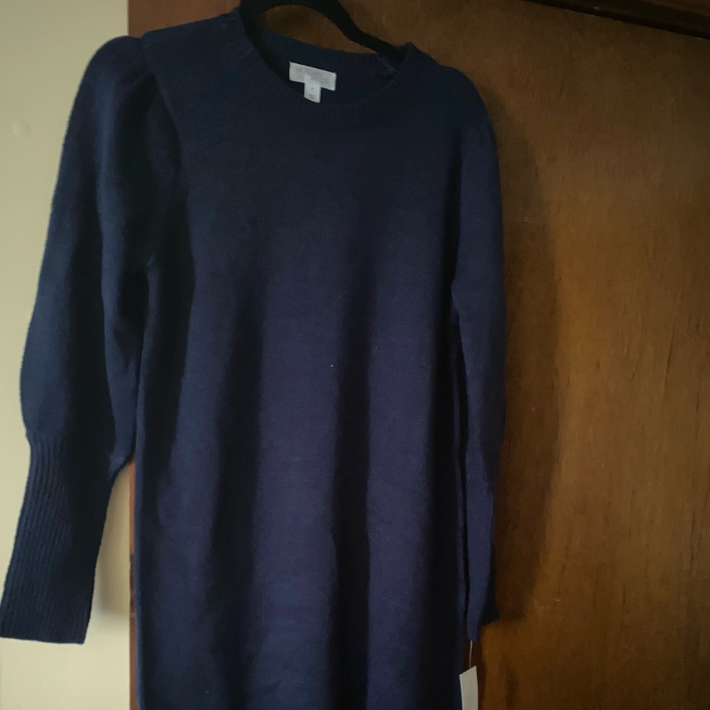Morgan Taylor Sweater Dress, Size S, NWT, Navy